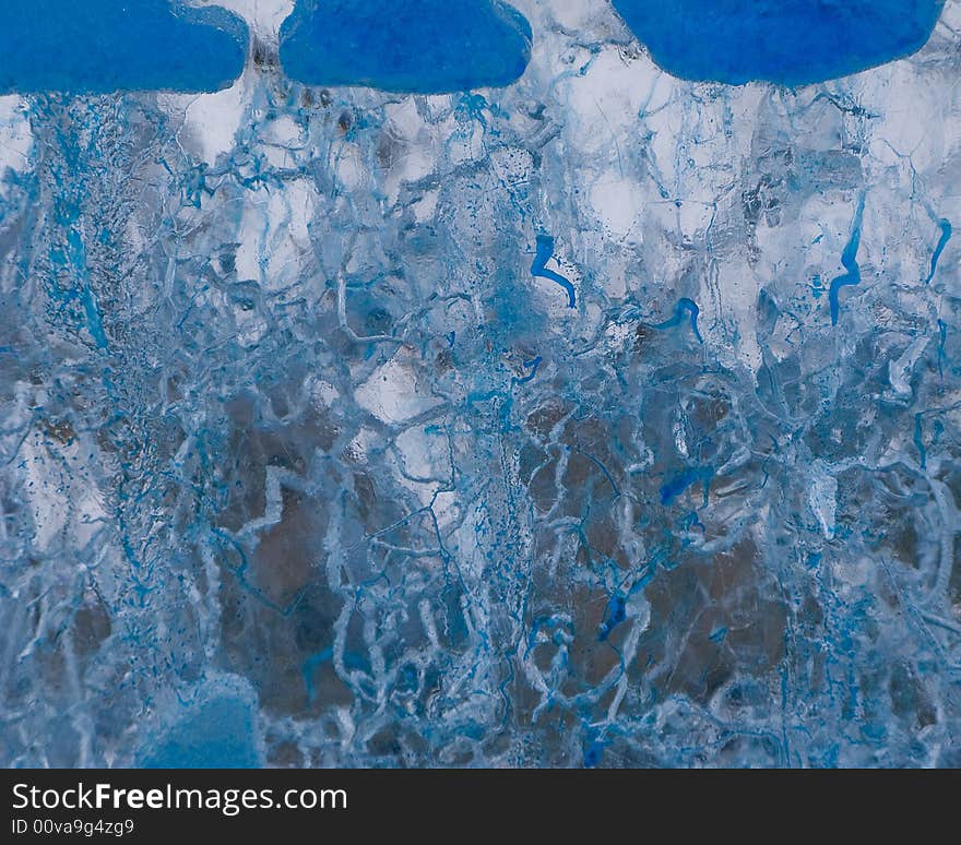 Blue Ice Abstract