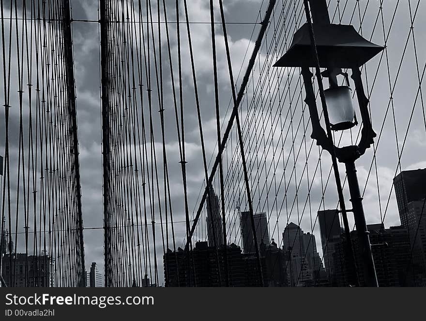 Brooklyn Bridge. Parallel Lines