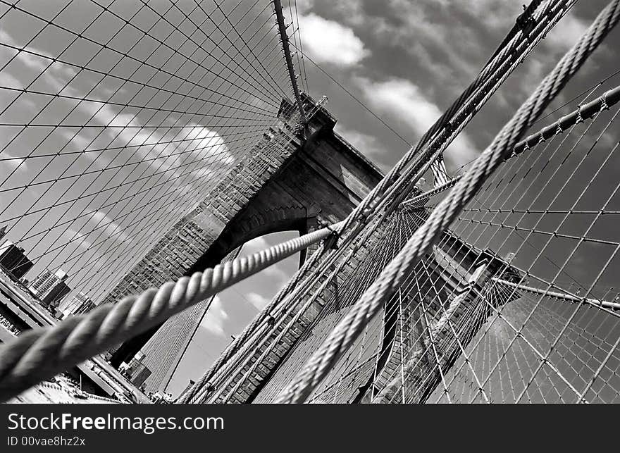 Brooklyn Bridge and geometry of NYC