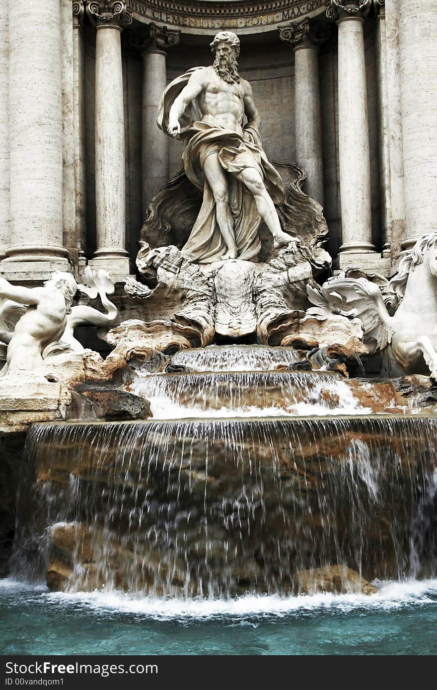 Trevi Fountain - The Most Ambitious Of The Baroque Fountains Of Rome, Italy. Trevi Fountain - The Most Ambitious Of The Baroque Fountains Of Rome, Italy