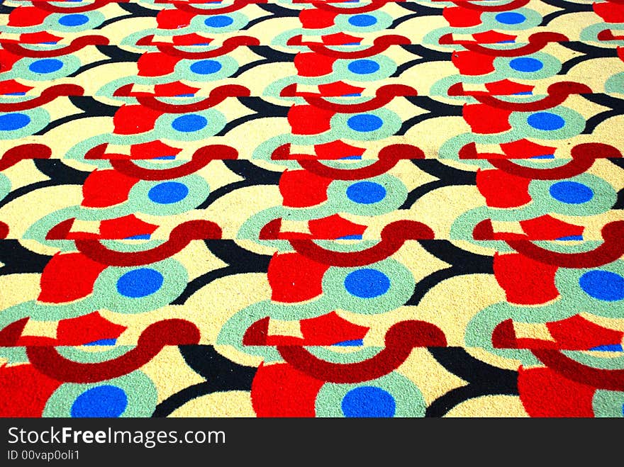 The felt carpet