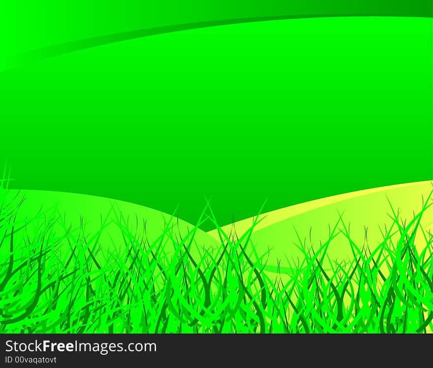 Cool green floral background, vector illustration. Cool green floral background, vector illustration