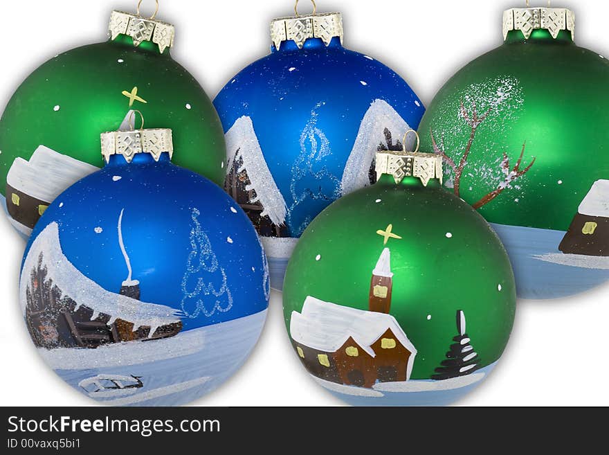 Christmas Balls Hand Painted