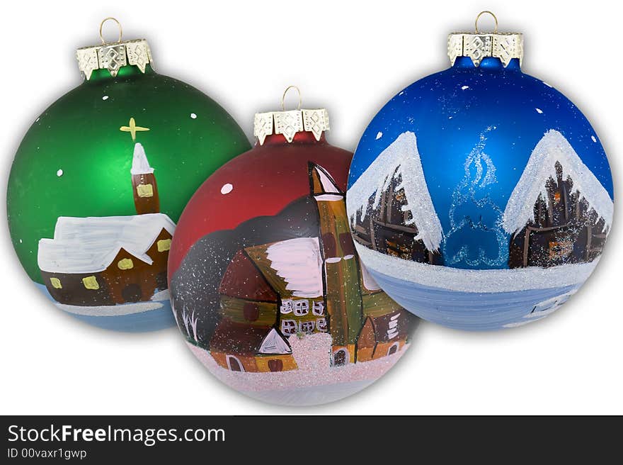 Christmas Balls Hand Painted