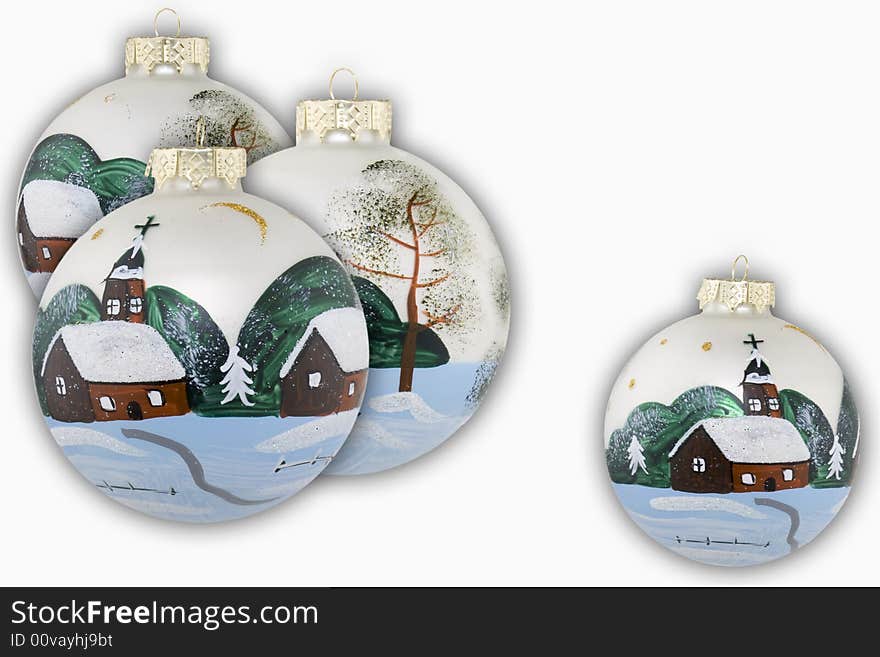 Christmas Balls Hand Painted