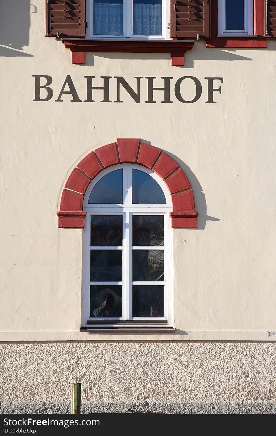 Bavarian railroad station - Bahnhof of Gmund