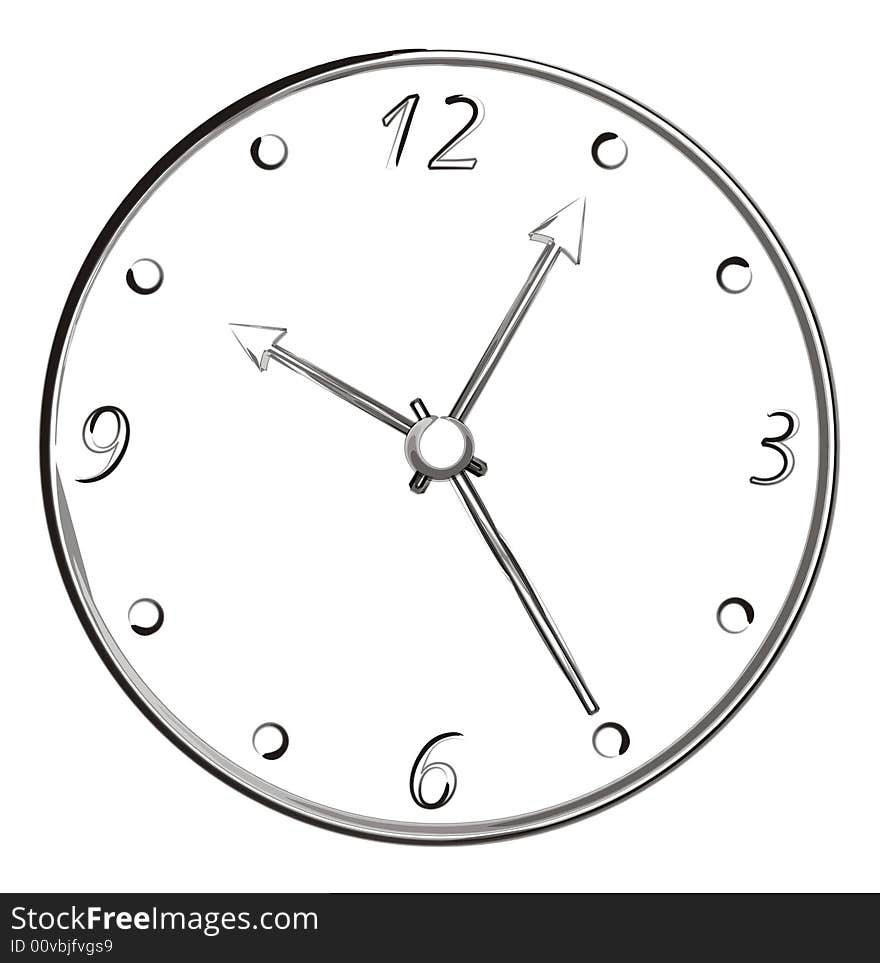 This is a brush stroke art clock designed on coreldraw to give hand drawn effect. This is a brush stroke art clock designed on coreldraw to give hand drawn effect