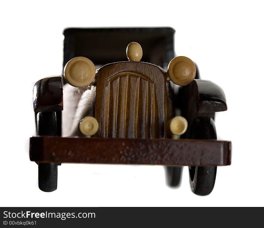 Retro Wooden Car Model