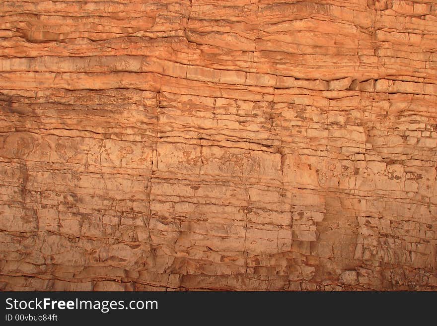 Rock wall of Devils Hall - Guadalupe Mountains National Park. Rock wall of Devils Hall - Guadalupe Mountains National Park