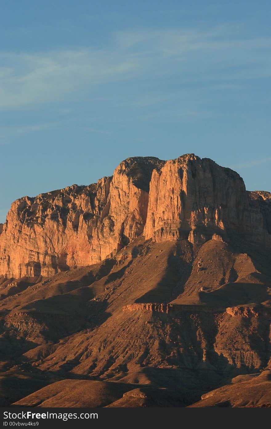 El Capitan at sunset - Guadalupe Mountains National Park