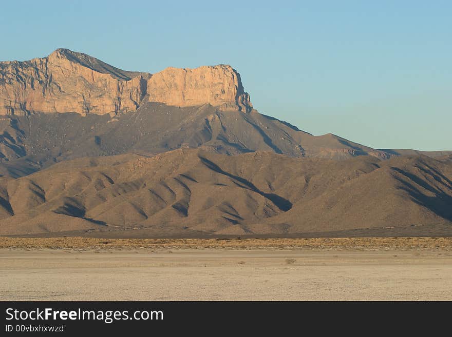 El Capitan from the Salt Flats - Guadalupe Mountains National Park