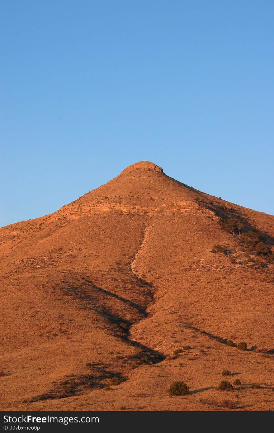 Cone at sunrise - Guadalupe Mountains National Park. Cone at sunrise - Guadalupe Mountains National Park