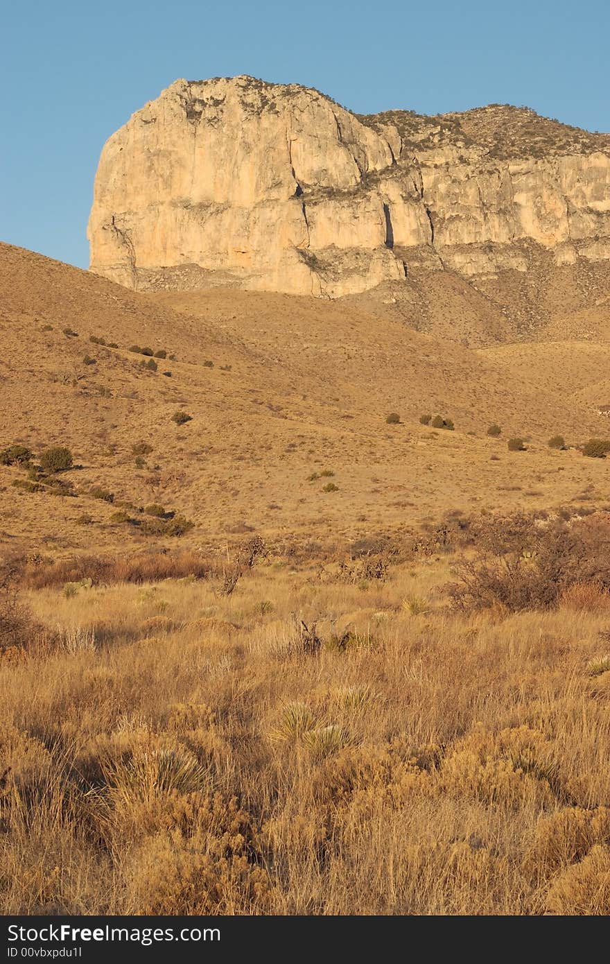 El Capitan at sunrise - Guadalupe Mountains National Park