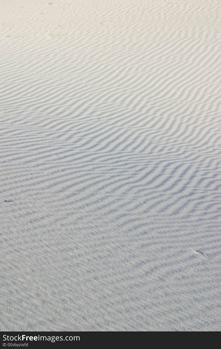 Sand ripples of the gypsum sand dunes - Guadalupe Mountains National Park