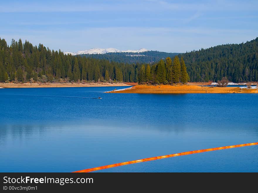 Lake in the mountains in California. Lake in the mountains in California