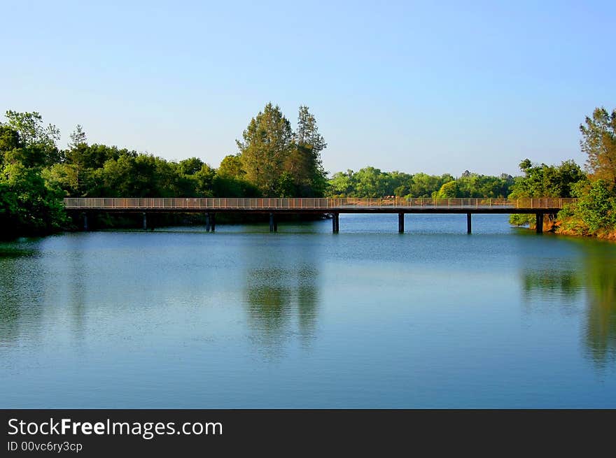 Bridge over the American River in California. Bridge over the American River in California