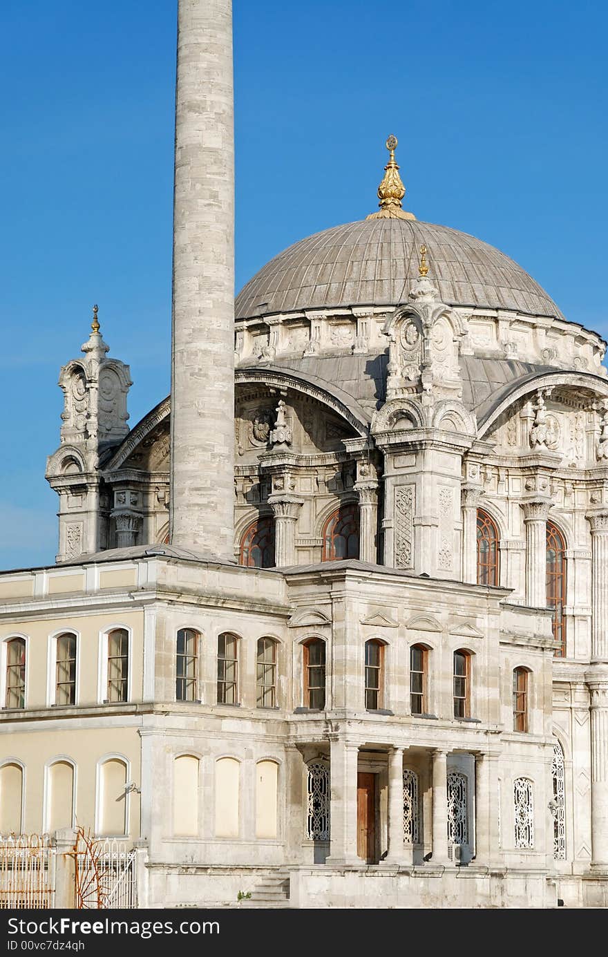 Great Mecidiye Mosque, built in 1853, in Ortakoy district of the city. Great Mecidiye Mosque, built in 1853, in Ortakoy district of the city