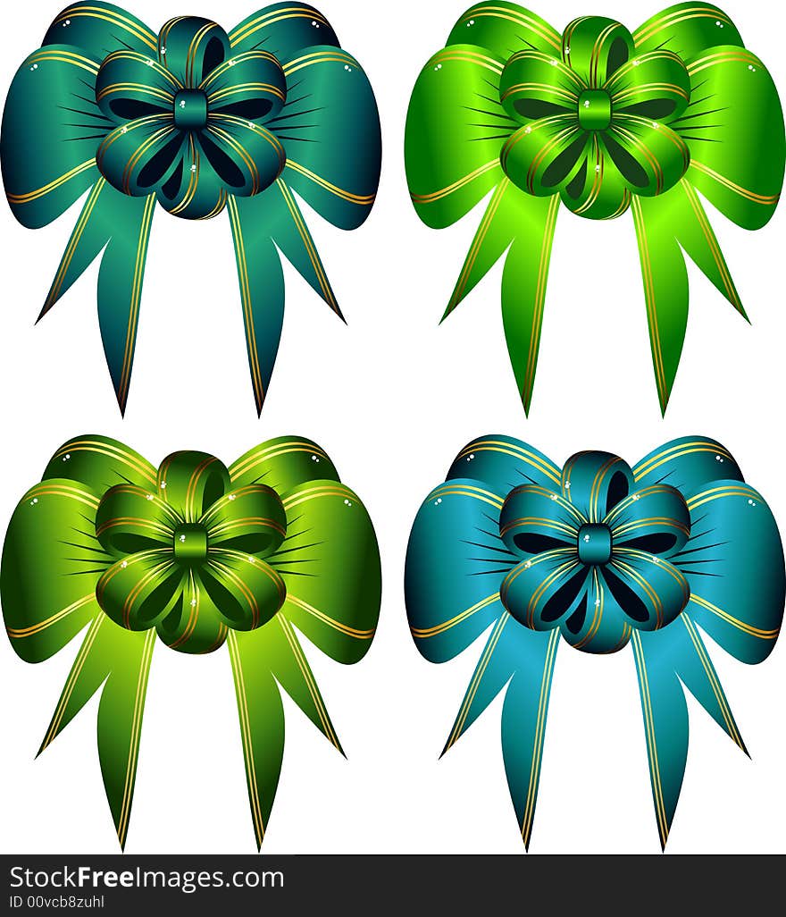 Vector Set Decorative Bows