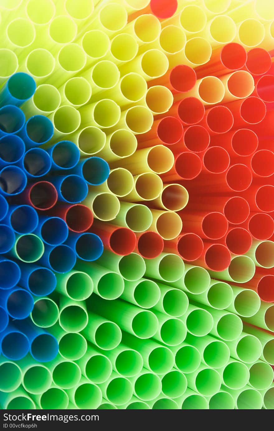 Colorful Straws background