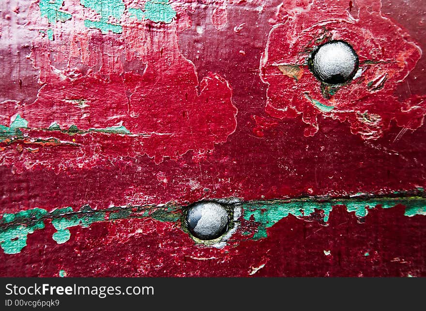 Colourful detail of a old grungy bench. Colourful detail of a old grungy bench