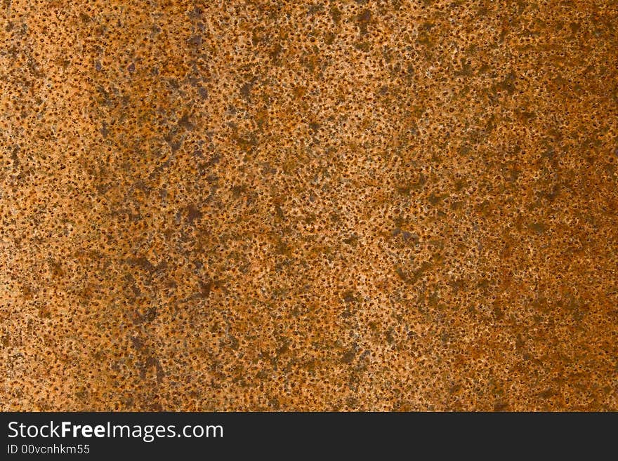 A plate of very rusty metal, useful for a background or texture. A plate of very rusty metal, useful for a background or texture.