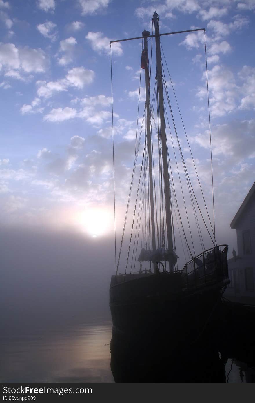 Tall Ship at Sunrise 2