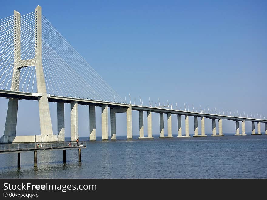 Bridge in Lisbon, Portugal.