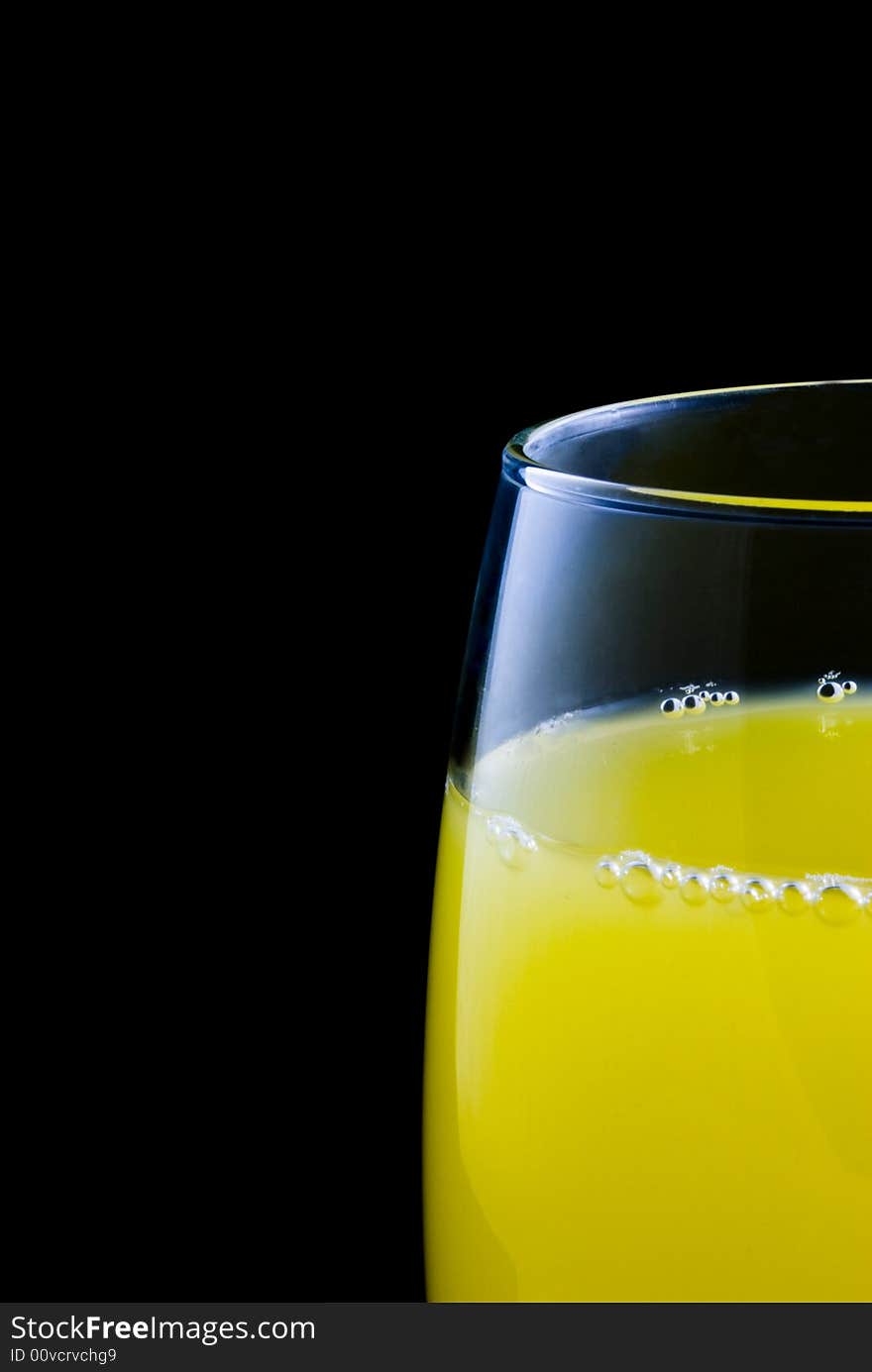 Glass of orange juice