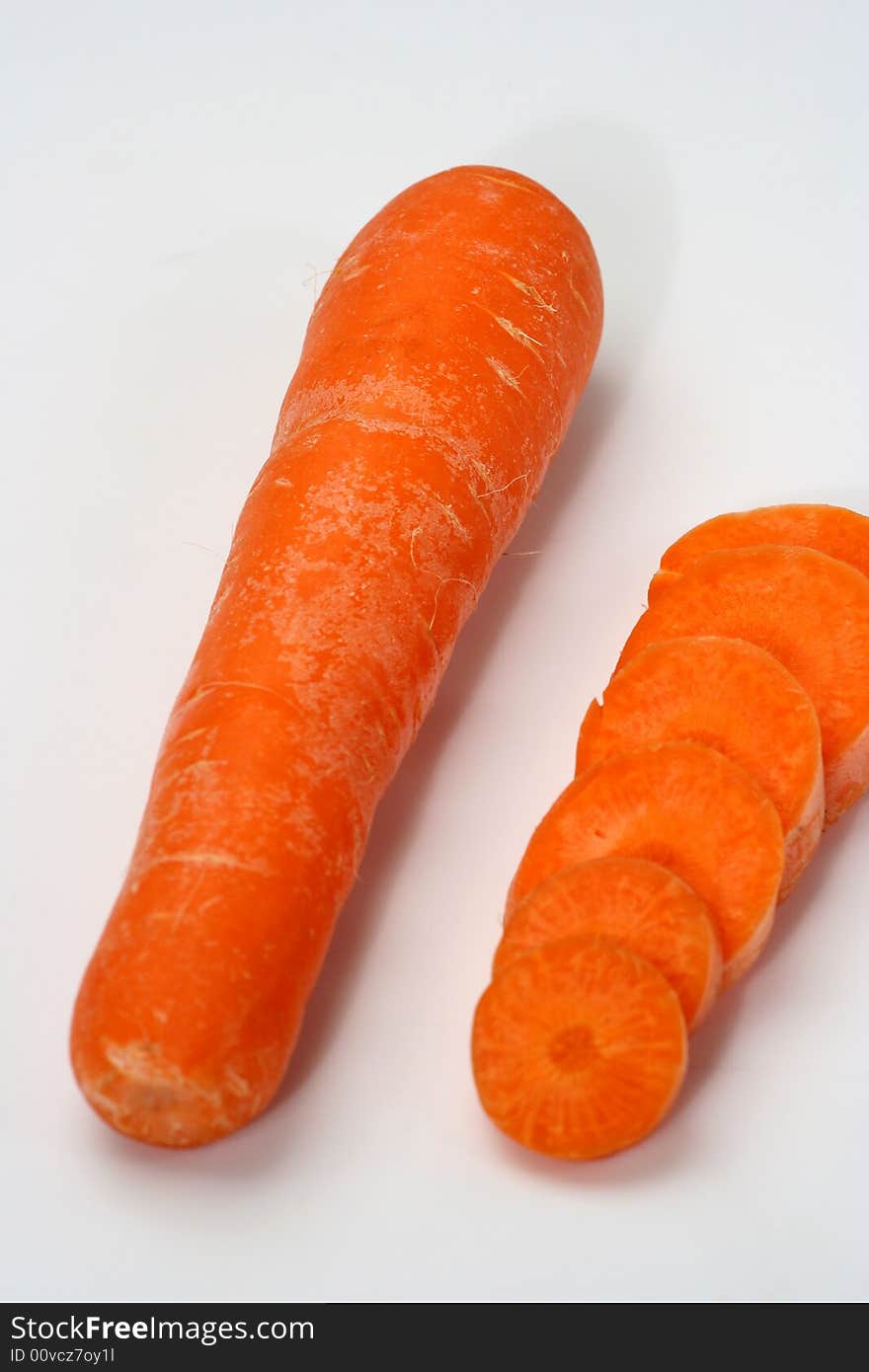 Group of Carrot isolated White Background