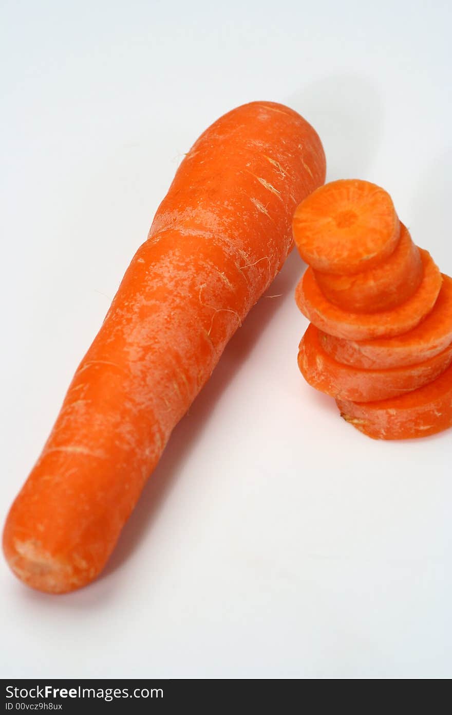 Group of Carrot isolated White Background