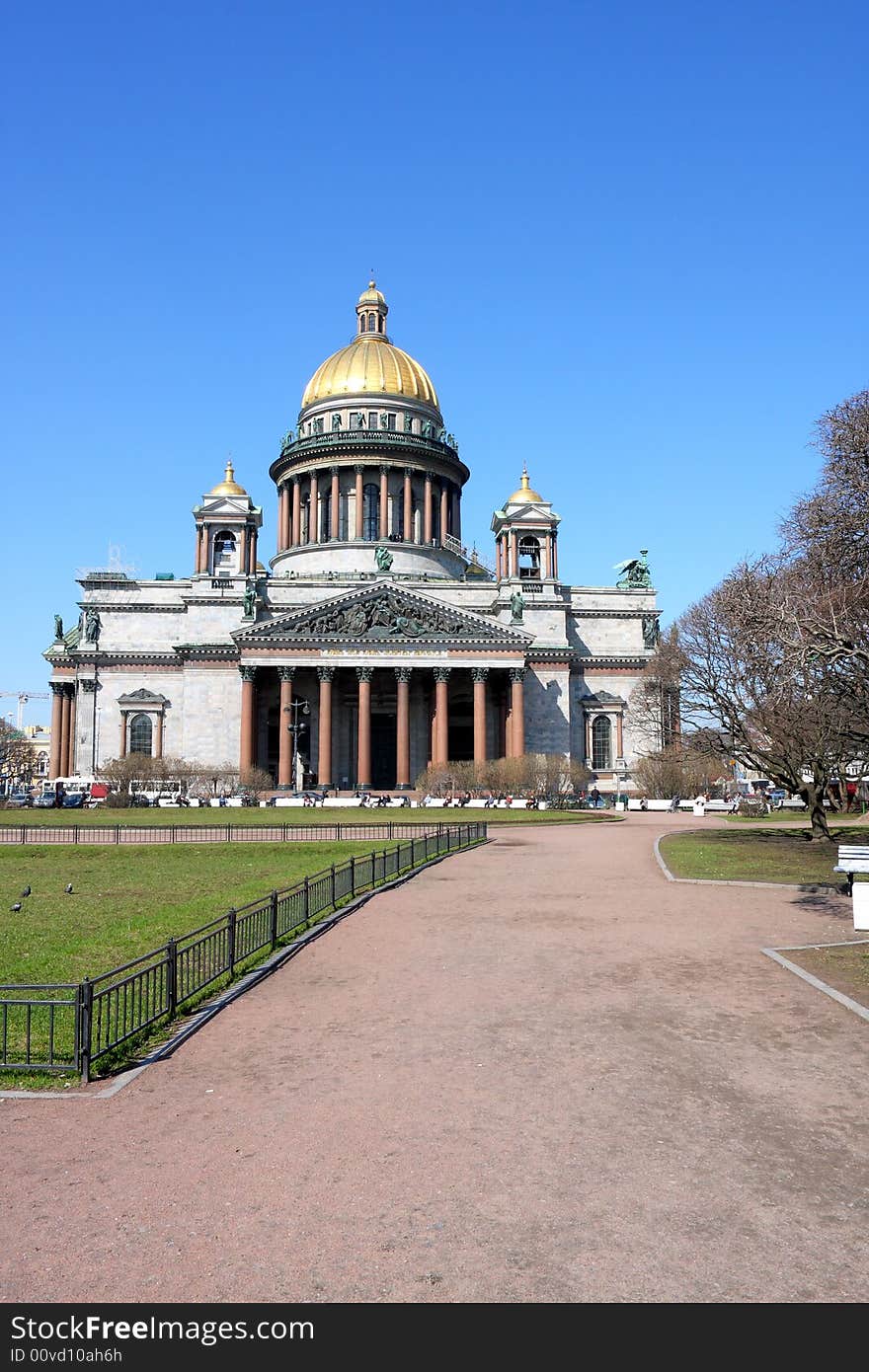 The dome of Isakievskij Cathedral, St. Petersburg. Russia. The dome of Isakievskij Cathedral, St. Petersburg. Russia.