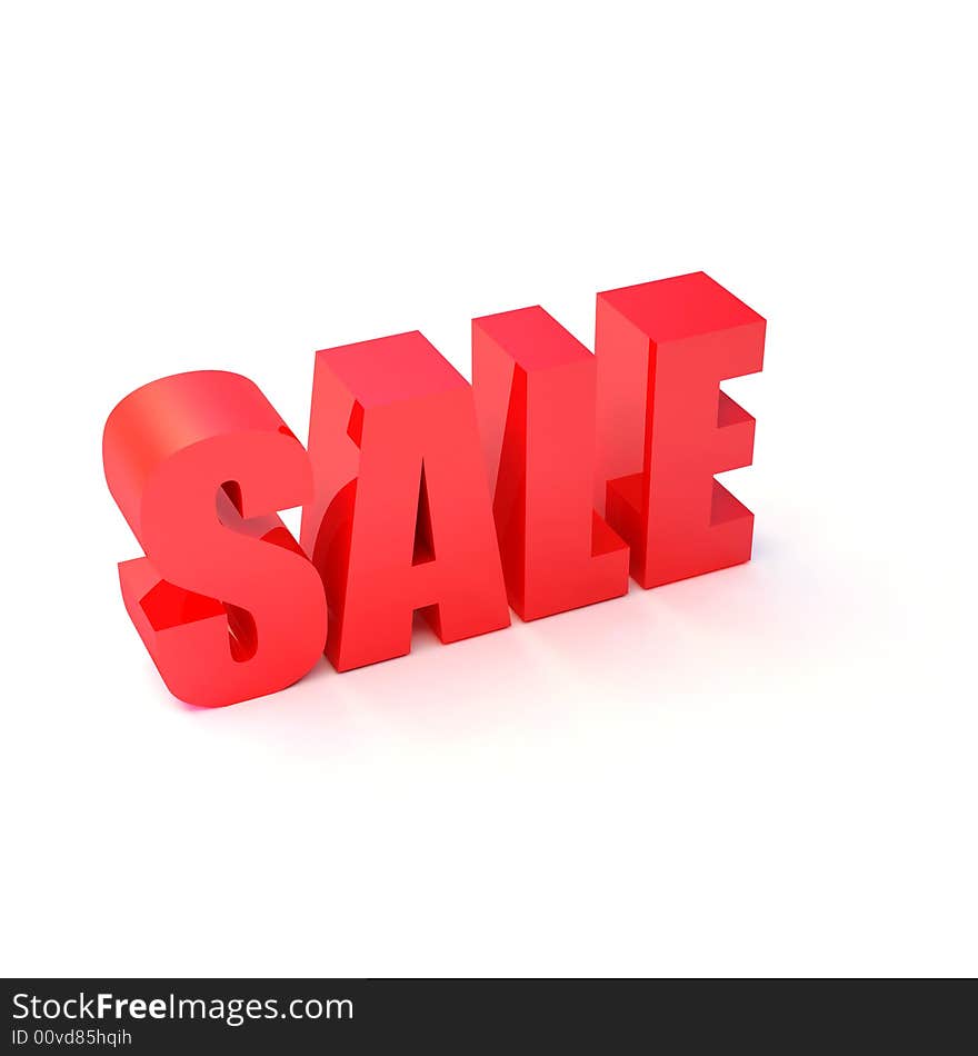 Red SALE sign and symbols of percent. Red SALE sign and symbols of percent