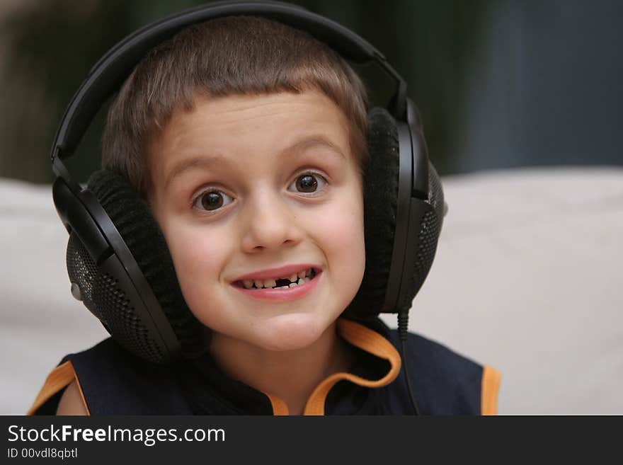 Boy with headphones