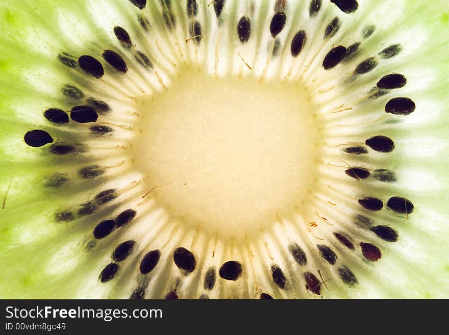 Sliced kiwi extreme close up. Sliced kiwi extreme close up.