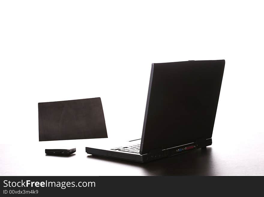 A personal computer isolated on white background