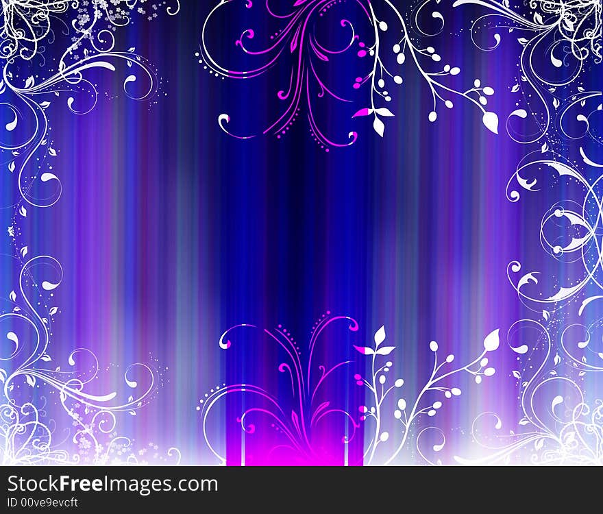 Abstract background with floral elements. Abstract background with floral elements