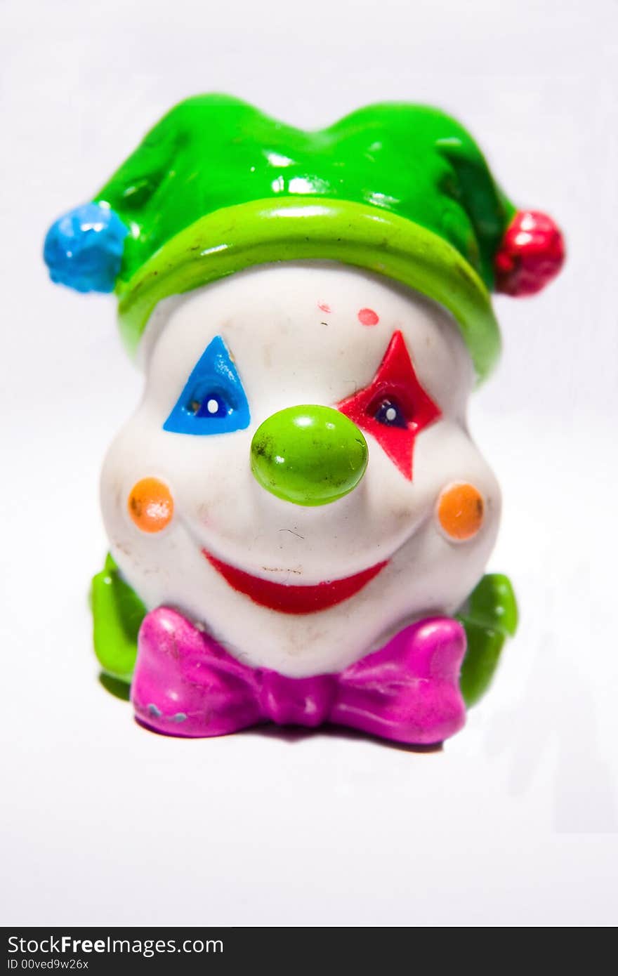 Clown toy head front