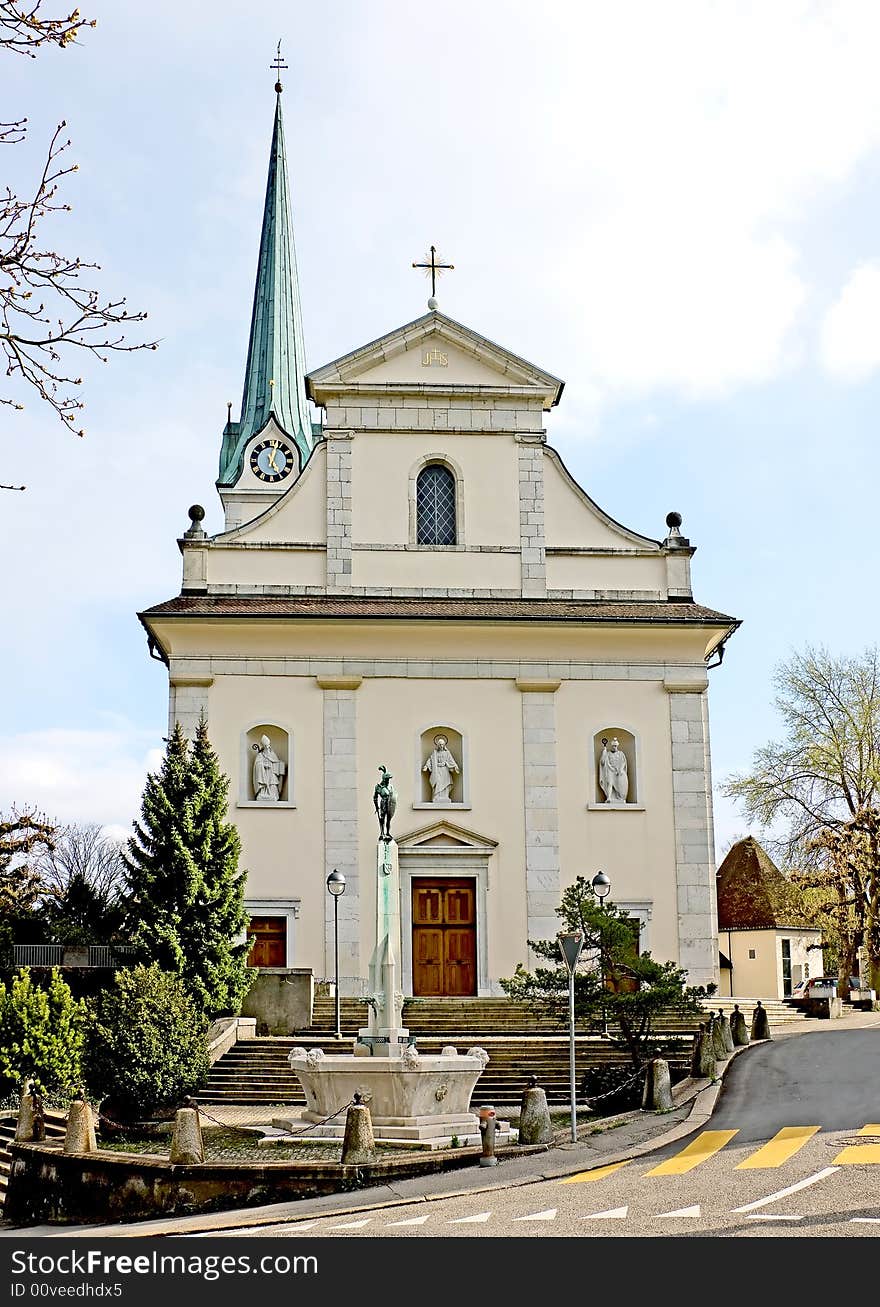 Catholic church in Grenchen. Switzerland. Catholic church in Grenchen. Switzerland