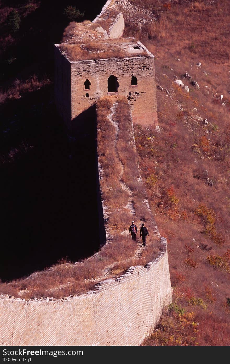 The great wall, watchtower of baiyangyu section, hebei, china