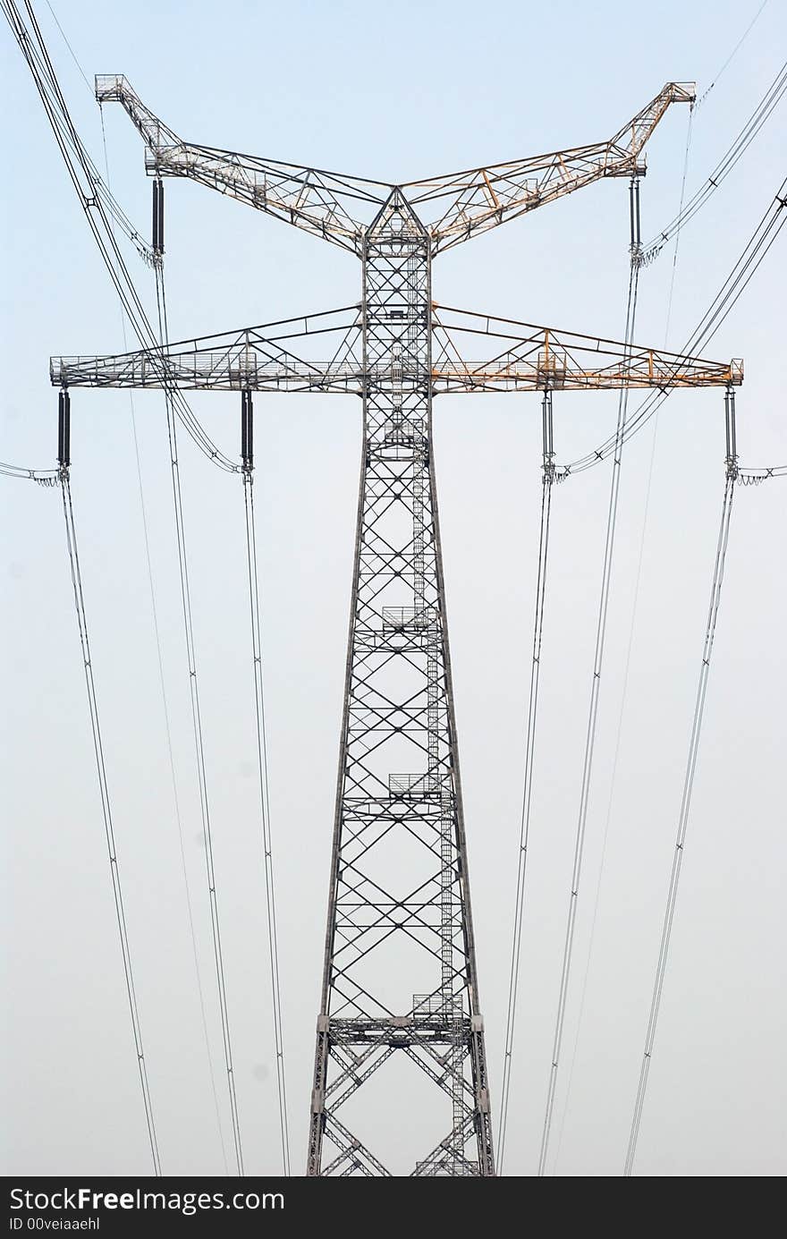 The Pylon And Blue Sky