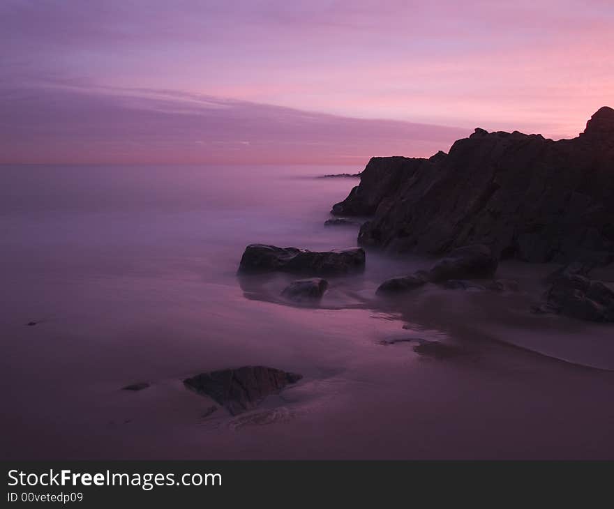 Crescent Bay Beach in Laguna Beach, California. Crescent Bay Beach in Laguna Beach, California