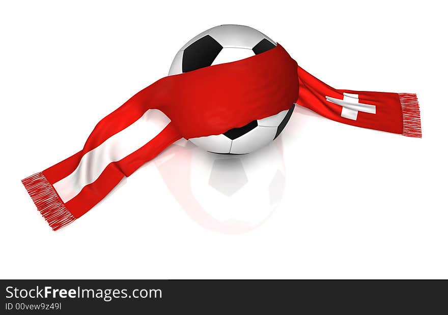 Austria and Switzerland soccer fan