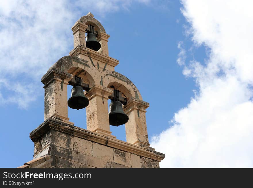 Bell tower in Dubrovnik (Croatia)