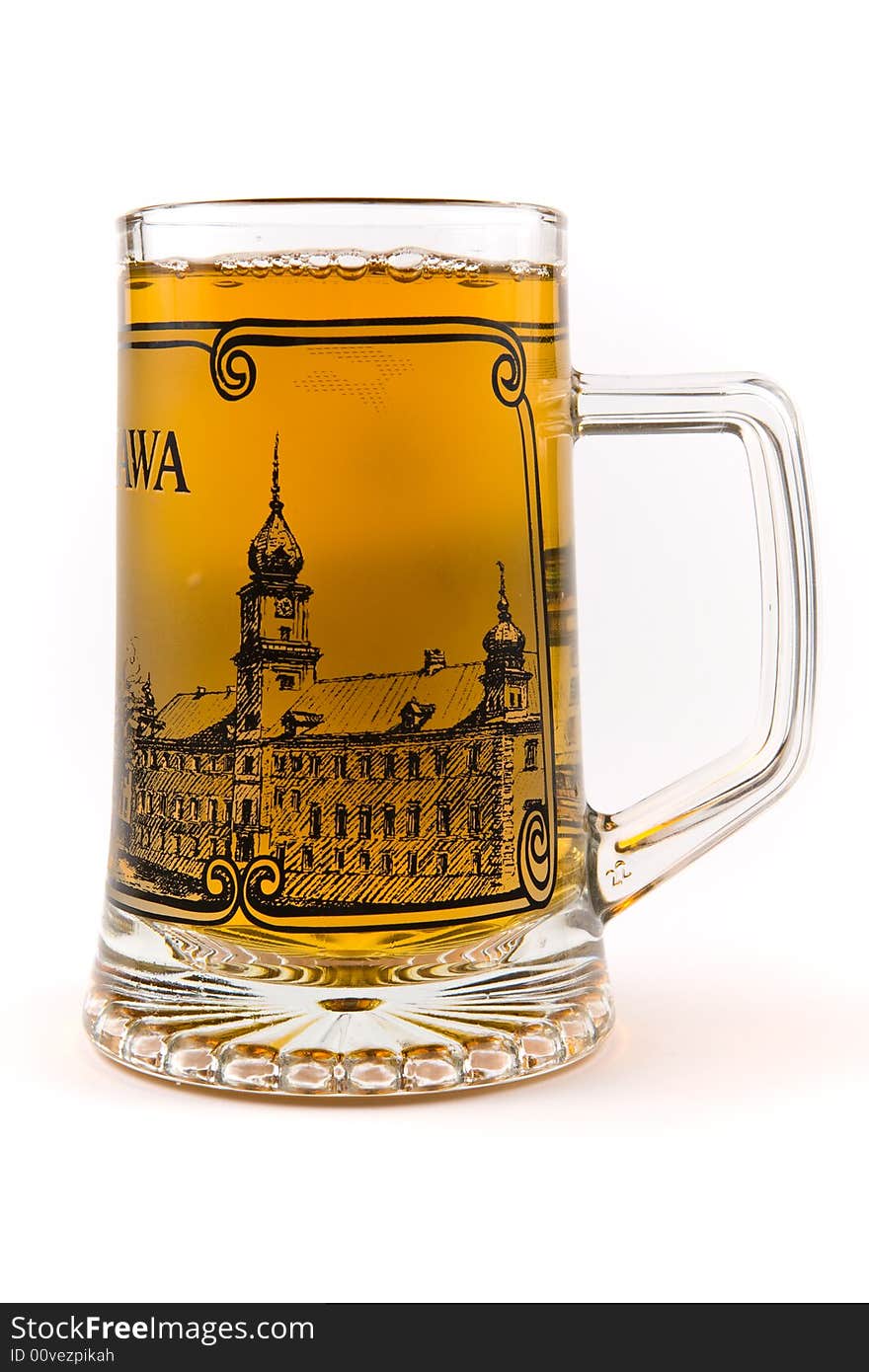 Beer Glass Mug Full.