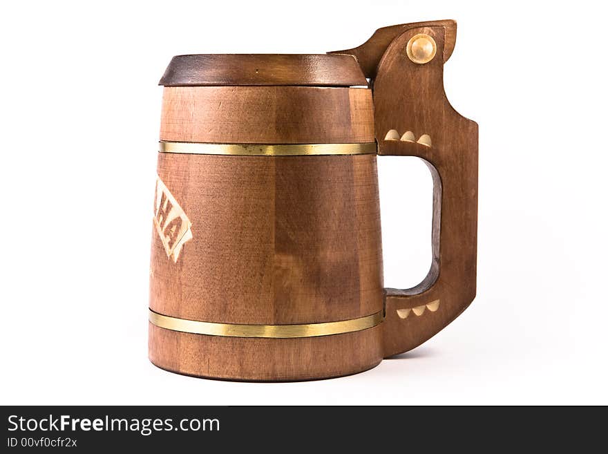 Wooden Made Beer Mug.