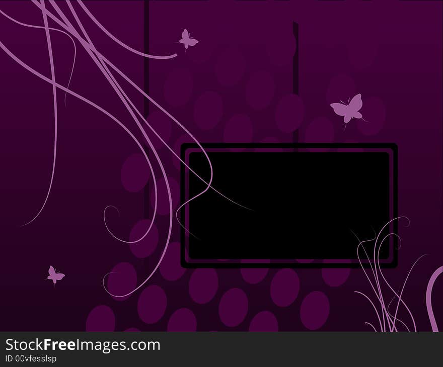 Vector background illustration, with butterflies. Trendy colors. Vector background illustration, with butterflies. Trendy colors.