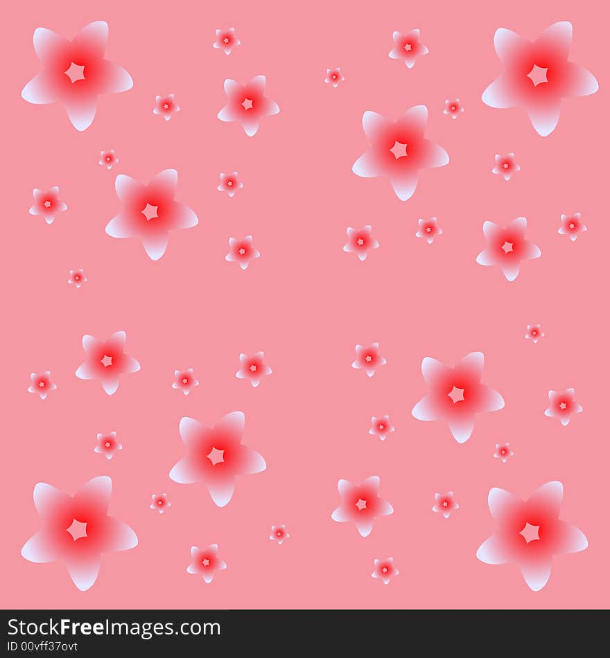 Repeating vector illustration pattern, with beautiful flowers.Pink colors. Repeating vector illustration pattern, with beautiful flowers.Pink colors.