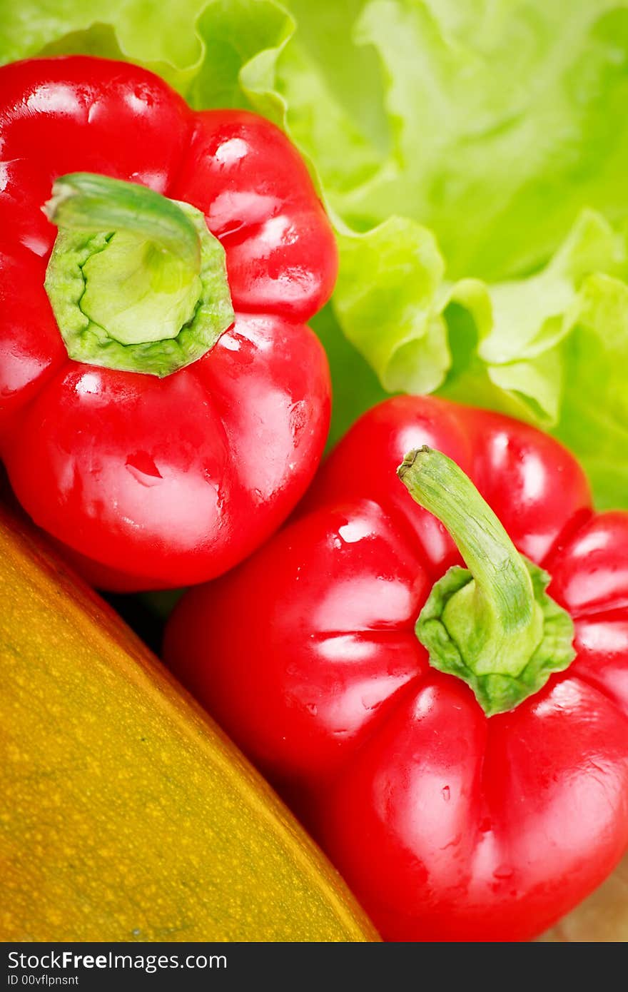 Fresh Vegetables, Fruits and other foodstuffs. Shot in a studio. Fresh Vegetables, Fruits and other foodstuffs. Shot in a studio.