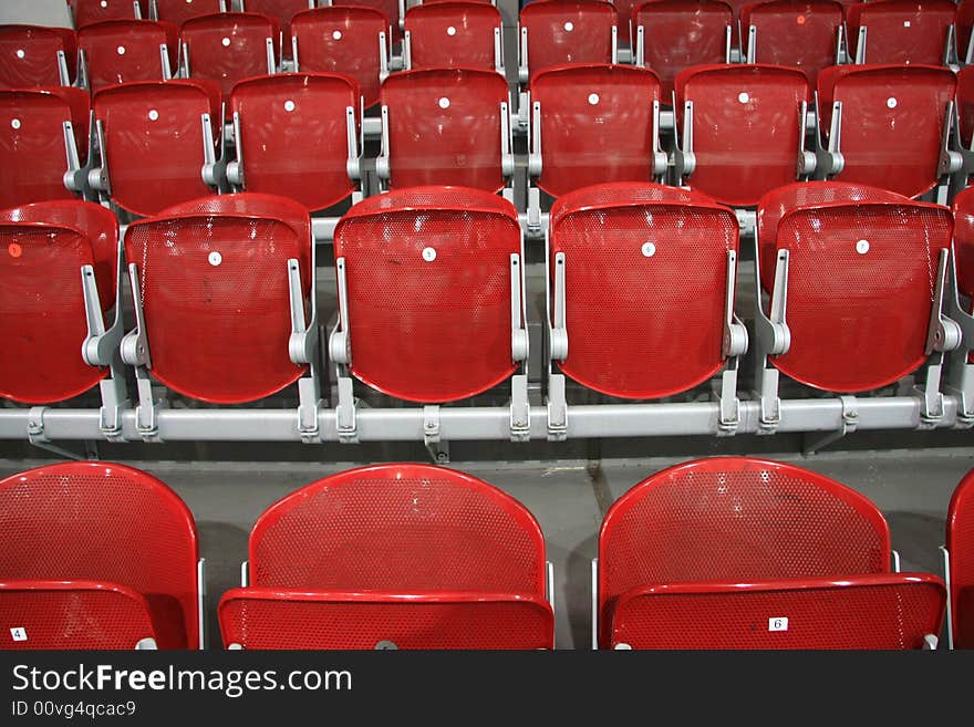 Seats in hockey station colon