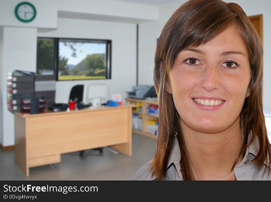 Business Woman in Office